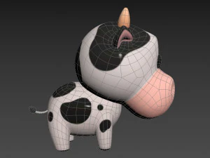 Character051 Cow 3D Model