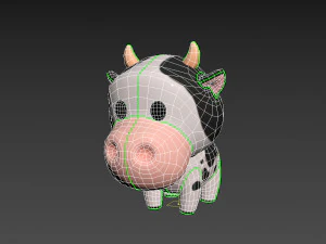 Character051 Cow 3D Model