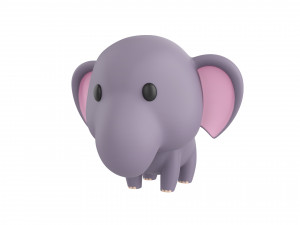 Character052 Elephant 3D Model