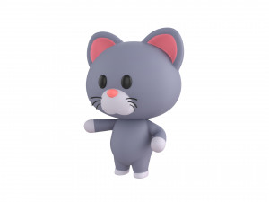 Character053 Rigged Cat 3D मॉडल