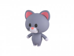 Character053 Rigged Cat 3D मॉडल