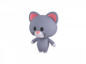 Character053 Rigged Cat 3D Model
