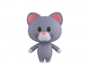 Character053 Rigged Cat 3D मॉडल
