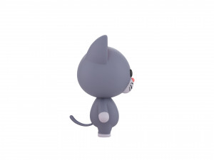 Character053 Rigged Cat 3D मॉडल