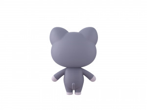 Character053 Rigged Cat 3D मॉडल