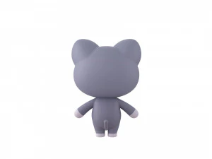 Character053 Rigged Cat 3D Model
