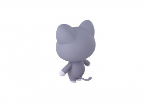 Character053 Rigged Cat 3D मॉडल