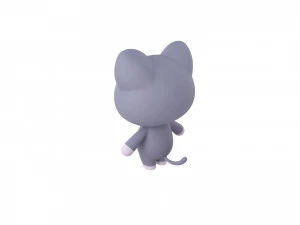 Character053 Rigged Cat 3D Model