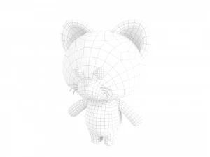 Character053 Rigged Cat 3D Model