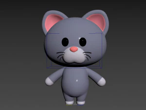 Character053 Rigged Cat 3D Model