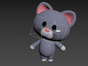 Character053 Rigged Cat 3D Model
