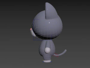 Character053 Rigged Cat 3D Model