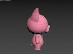 Character054 Rigged Pig 3D Model