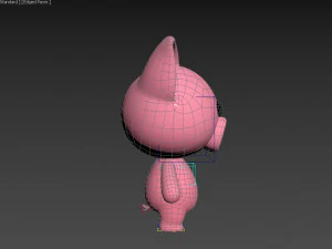 Character054 Rigged Pig 3D Model
