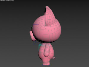 Character054 Rigged Pig 3D Model