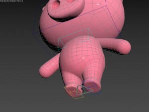 Character054 Rigged Pig 3D Model