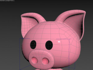 Character054 Rigged Pig 3D Model