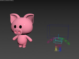 Character054 Rigged Pig 3D Model