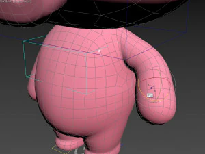 Character054 Rigged Pig 3D Model