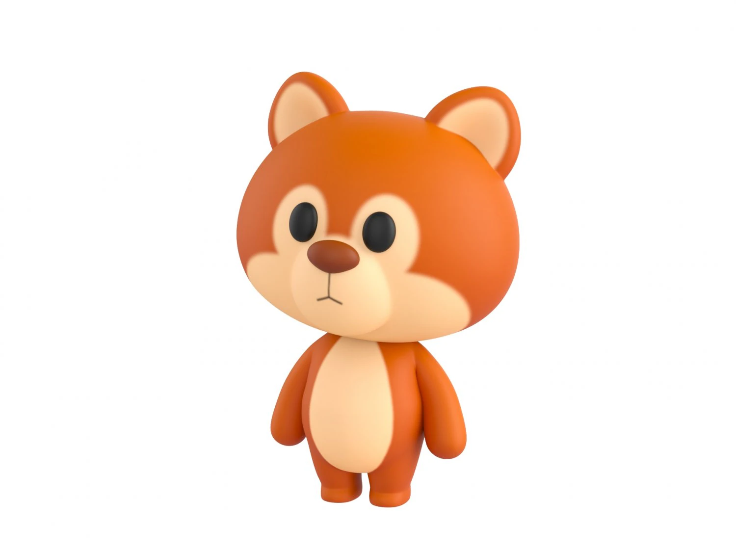 Character056 Rigged Squirrel 3D Model .c4d .max .obj .3ds .fbx .stl .blend