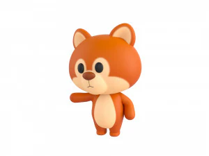 Character056 Rigged Squirrel 3D Model