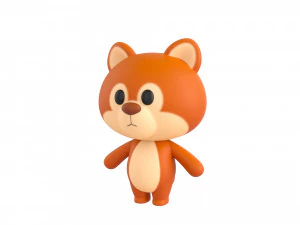 Character056 Rigged Squirrel 3D Model