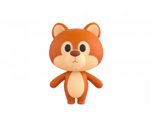 Character056 Rigged Squirrel 3D Model