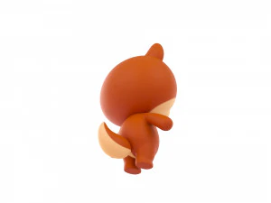 Character056 Rigged Squirrel 3D Model
