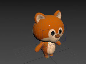Character056 Rigged Squirrel 3D Model