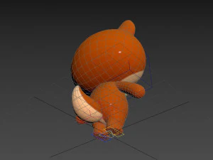 Character056 Rigged Squirrel 3D Model