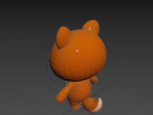 Character056 Rigged Squirrel 3D Model