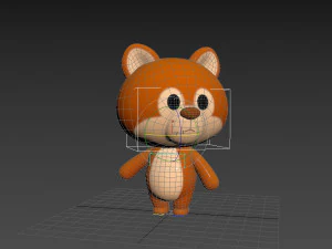 Character056 Rigged Squirrel 3D Model
