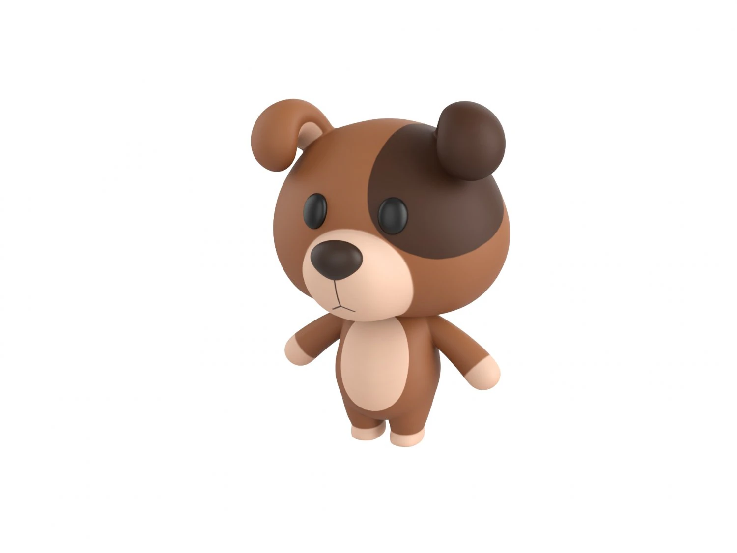 Character057 Dog 3D Model .c4d .max .obj .3ds .fbx .stl .blend 