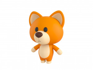 Character060 Rigged Dog 3D Model