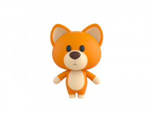Character060 Rigged Dog 3D Model