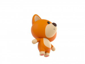 Character060 Rigged Dog 3D Model