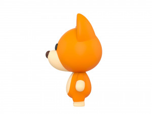 Character060 Rigged Dog 3D Model