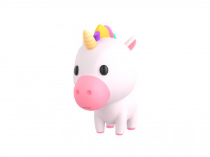 Character061 Unicorn 3D Model
