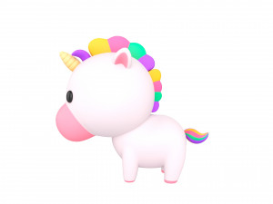 Character061 Unicorn Model 3D