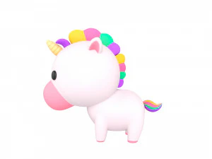 Character061 Unicorn 3D Model