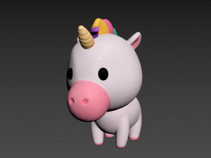 Character061 Unicorn Model 3D