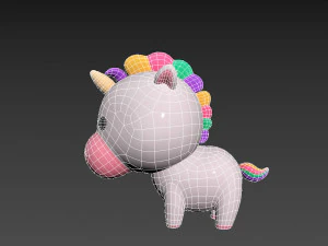 Character061 Unicorn 3D Model