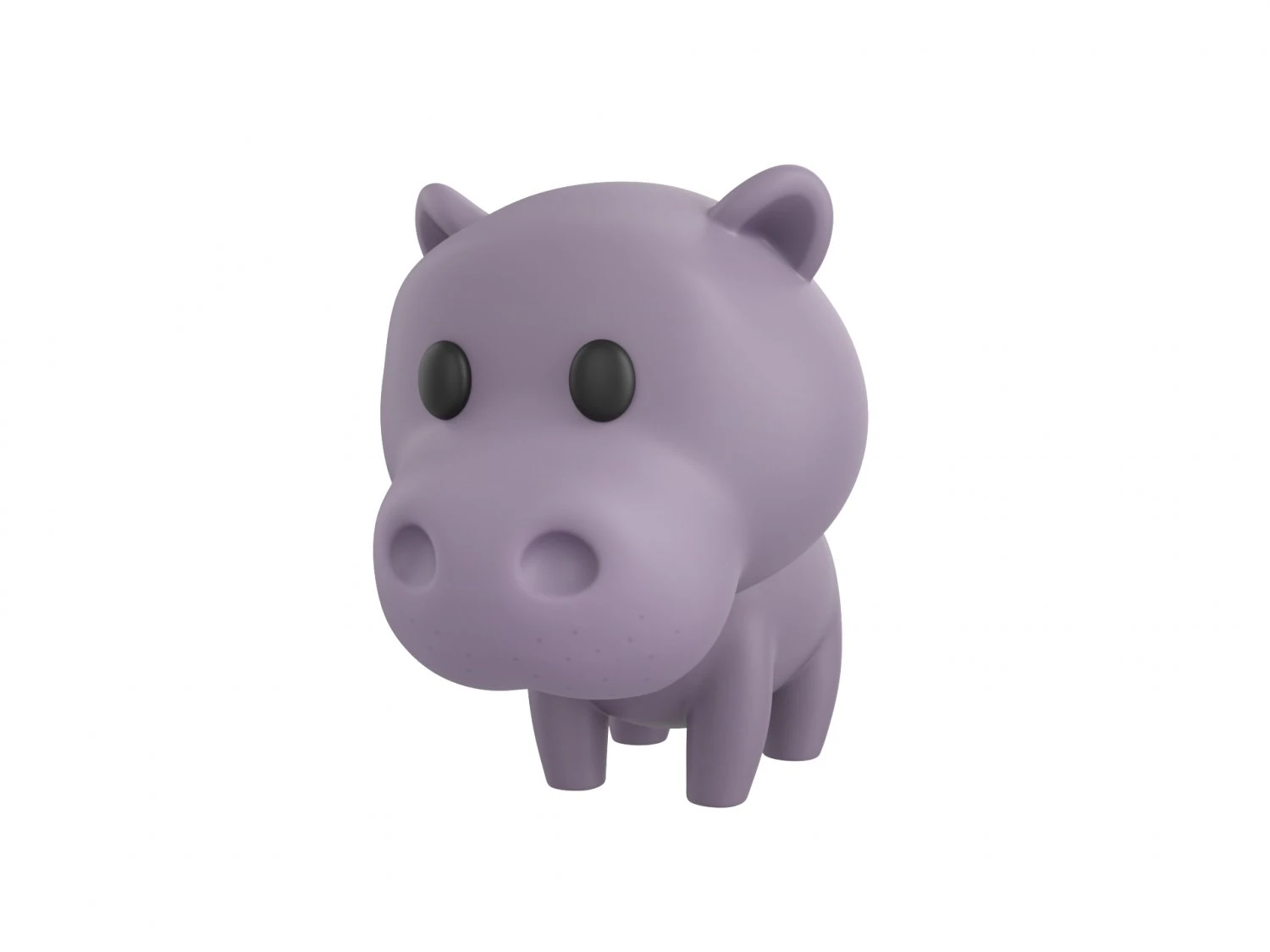 Character062 Hippo 3D Model .c4d .max .obj .3ds .fbx .stl .blend 