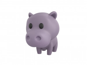 Character062 Hippo 3D 모델