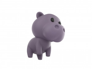 Character062 Hippo 3D Модель