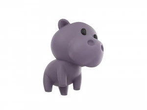 Character062 Hippo 3D Model