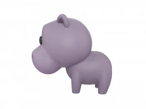 Character062 Hippo 3D Model