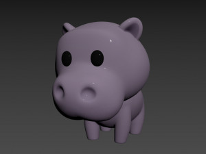 Character062 Hippo 3D Модель