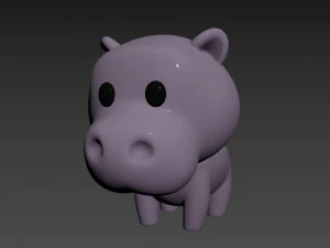 Character062 Hippo 3D Model