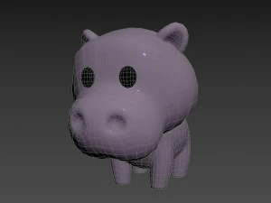 Character062 Hippo 3D Model